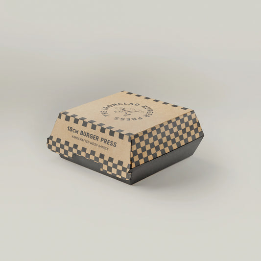 The Burger Press by Ironclad Co. Handcrafted 18cm Cast Iron Burger Smash