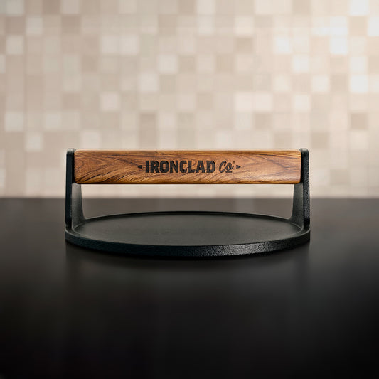 The Flat Press by Ironclad Co. Handcrafted 18cm Cast Iron Flat Press